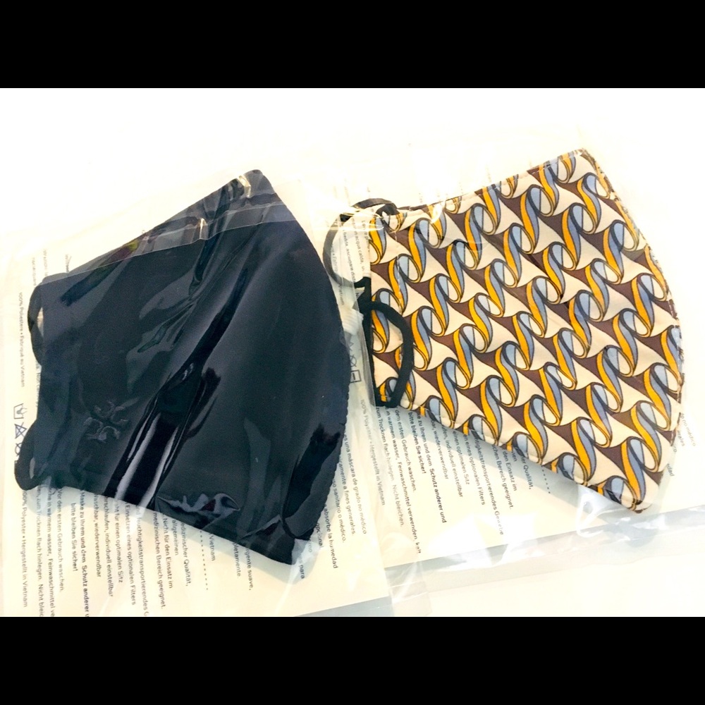 Tory burch face masks navy blue